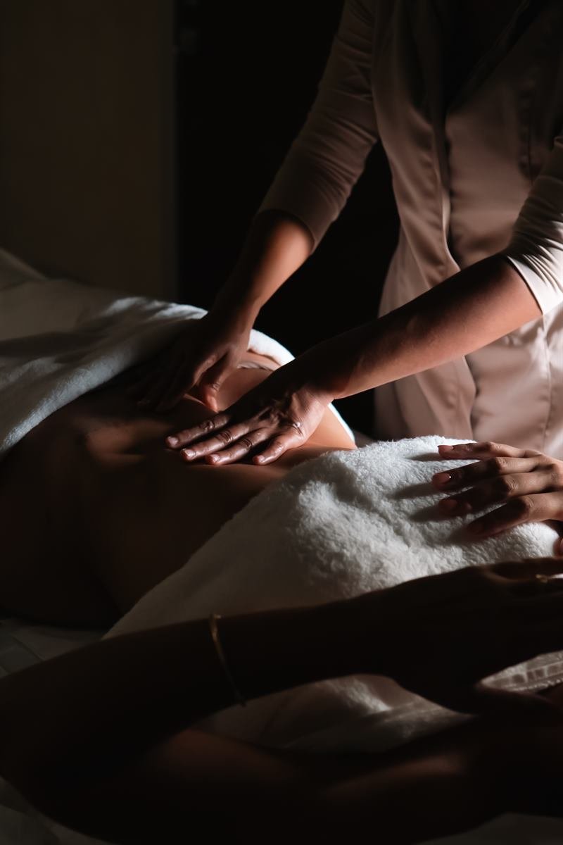 Massagem de cuidado pós-operatório